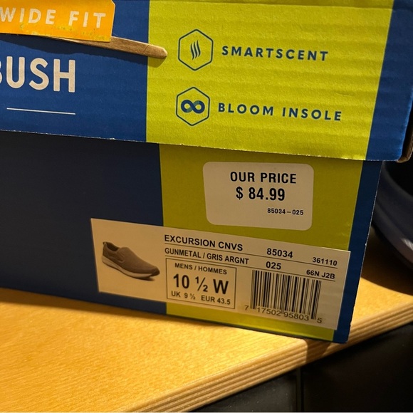 Men's NEW Nunn Bush Excursion Canvas Slip On Shoes Water-Resistant 10.5 Wide - Picture 8 of 9